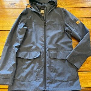Dark Blue Mckinley Aquamax Hooded Rain Jacket